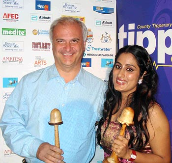 Mark Terry, winner of best documentary and Roopa