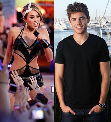 Miley Cyrus and Zac Efron