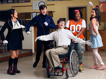 A scene from Glee
