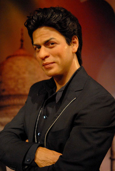 A close up of Shah Rukh Khan's wax figure