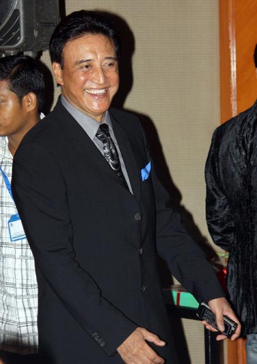 Yesteryear villain Danny Denzongpa, who plays villain in Robot, at the music launch