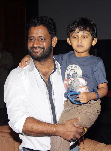Oscar winner Resul Pookkutty with son Rayan at the event