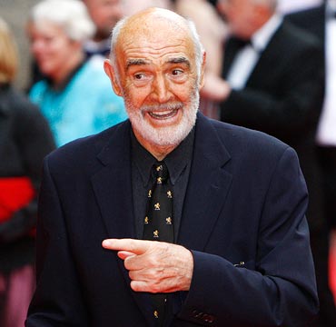 Sean Connery arrives at the Edinburgh International Film Festival in June