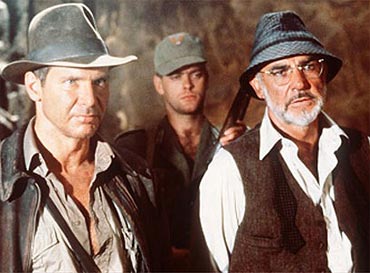 Harrison Ford and Sean Connery in Indiana Jones And The Last Crusade