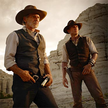 A scene from Cowboys and Aliens