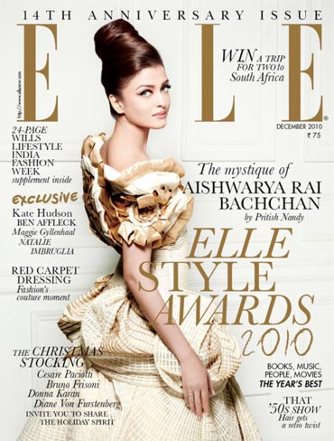 Aishwarya Rai Bachchan on the cover of Elle