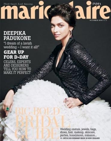 Deepika Padukone on the cover of Marie Claire