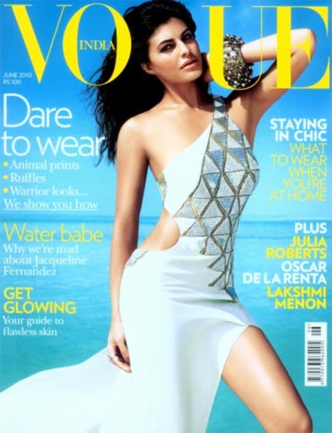 Jacqueline Fernandez on the cover of Vogue