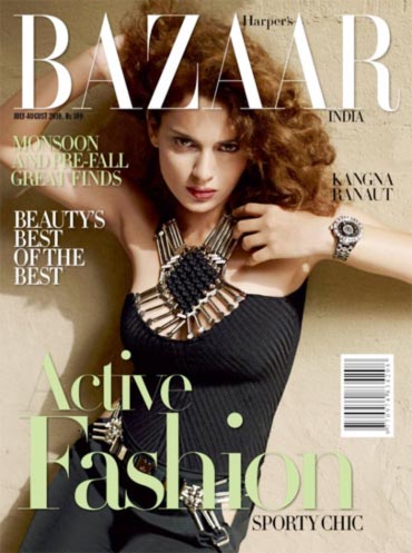 Kangana Ranaut on the cover of Harper's Bazaar