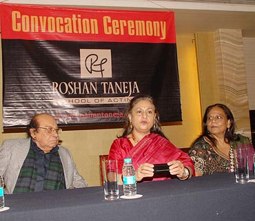 Roshan Taneja, Jaya Bachchan and Mithika Taneja