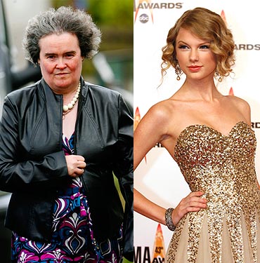 Susan Boyle and Taylor Swift