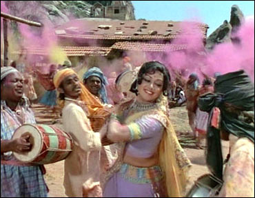 A scene from Sholay