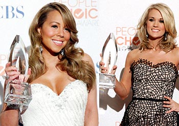 Mariah Carey and Carrie Underwood