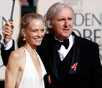James Cameron and wife Suzy