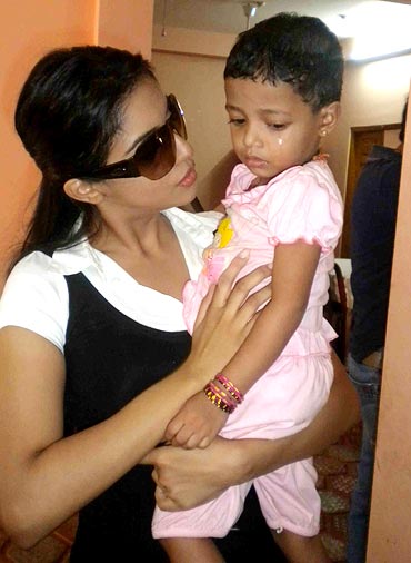 Asin at the orphnage in Sri Lanka