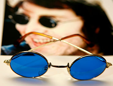A pair of sunglasses worn by John Lennon can be seen as part of the Icons of Music collection