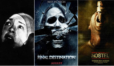 Scenes from The Blair Witch Project, Final Destination 3D and Hostel