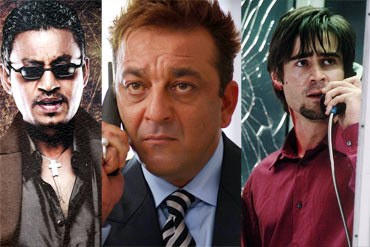 Irrfan Khan, Sanjay Dutt and Colin Farrell