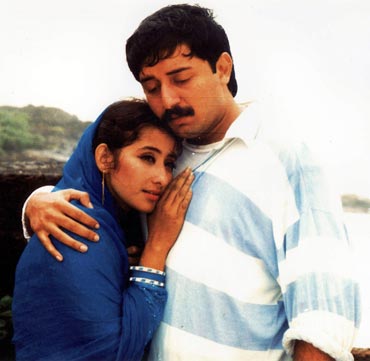 Arvind Swamy and Manisha Koirala in Mani Ratnam's Bombay.