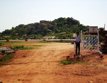 An entrance to the proposed site
