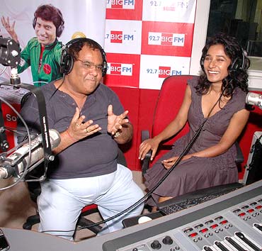 Satish Kaushik and Tannishtha Chatterjee