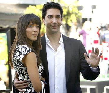 Zoe Buckman and David Schwimmer