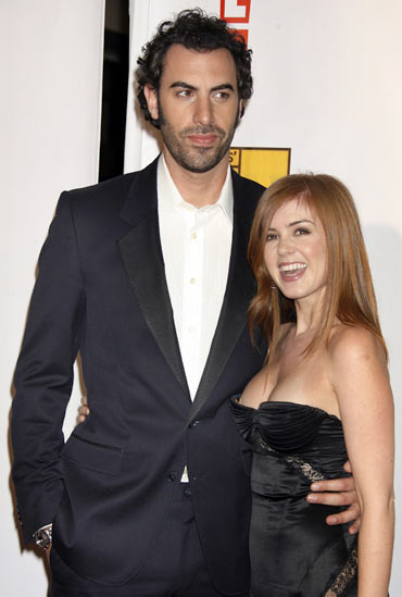 Sacha Baron Cohen and wife Isla Fisher