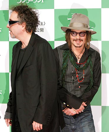 Johnny Depp and director Tim Burton