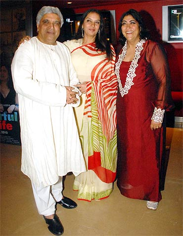 Javed Akhtar, Shabana Azmi and Gurinder Chadda