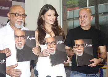 Pritish Nandy, Aishwarya Rai Bachchan and Anupam Kher