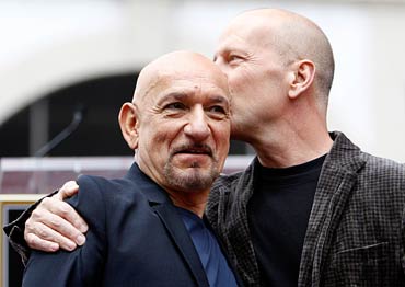 Sir Ben Kingsley and Bruce Willis