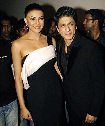 Sushmita Sen and Shah Rukh Khan