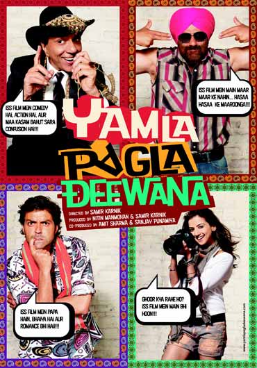 A poster of Yamla Pagla Deewana