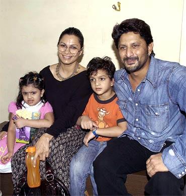 Maria Goretti with husband Arshad Warsi and kids Zeke and Zene Zoe Warsi