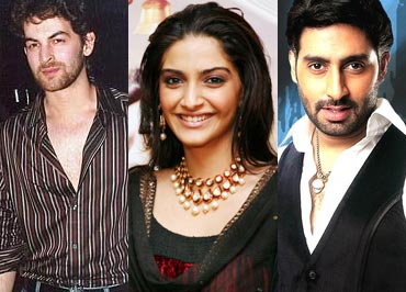 Neil Nitin Mukesh, Sonam Kapoor and Abhishek Bachchan