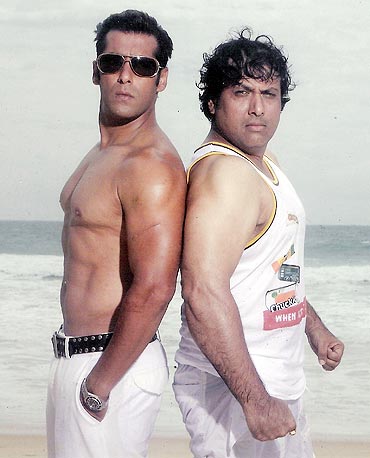 Salman and Govinda in Partner