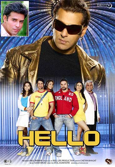 A poster of Hello. Inset: Atul Agnihotri