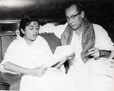 Lata Mangeshkar and S D Burman