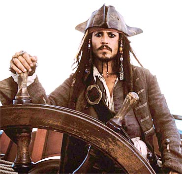 Johnny Depp in Pirates Of The Caribbean