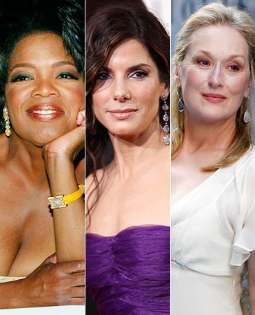 Oprah Winfrey, Sandra Bullock and Meryl Streep