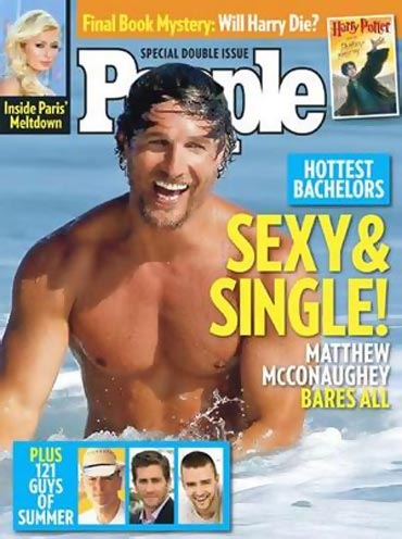 Matthew McConaughey on the cover of People magazine