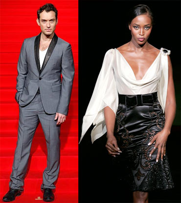 Jude Law and Naomi Campbell