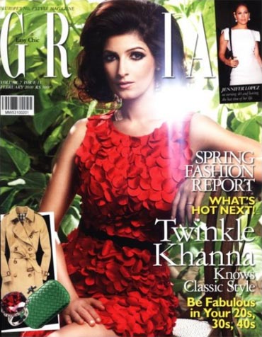 Twinkle Khanna on the cover of Grazia