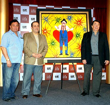 Rishi Kapoor, Rajiv Kapoor and Randhir Kapoor