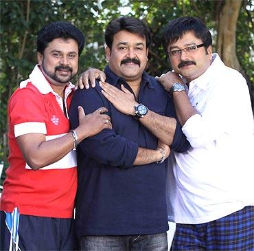 Dileep, Mohanlal and Jayram