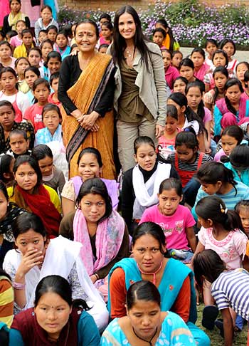 Demi Moore at Maiti Nepal