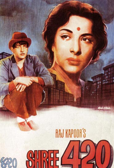A movie poster of Shree 420