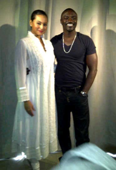Akon with Sonakshi Sinha