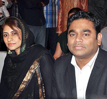 Rahman and his wife Saira