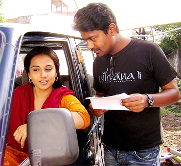Vidya Balan with Vikas Kumar